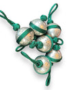 Small Handmade SABR Christmas Ornaments | metal & rayon