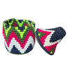 Berber Basket - grey, fuchsia & neon