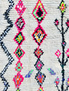 AZILAL neon - boucherouite on wool 205/135