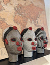 Beaded Tribal Heads from Cameroon M
