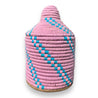 Berber Basket - soft pink | blue spiral