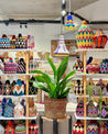 Berber Basket LAMPSHADE - vintage & upcycled