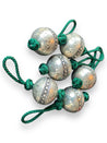 Small Handmade SABR Christmas Ornaments | metal & rayon