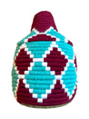 Berber Baskets - multi shades of blue & burgundy