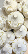Berber Baskets - white | gold