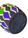 Berber Basket - black, red, green & purple