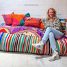 SOUK Boucherouite & Kilim Combo Poufs XXXL