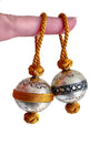 Small Handmade SABR Christmas Ornaments | metal & rayon