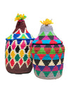 Berber Baskets - multi pompom