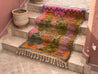 Small Boujad Rug | pink-green-orange