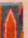 Small Boujad Rug | orange-teal-fuchsia
