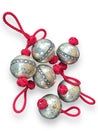 Small Handmade SABR Christmas Ornaments | metal & rayon