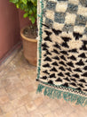 Tazenakht Rug | ecru-black-gray-aqua
