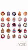 Berber Baskets - navy | purple | orange