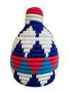 Berber Baskets - multi shades of blue & burgundy