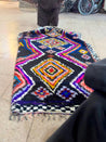 Boucherouite Rugs OURIKA neon on black