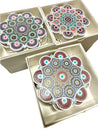 Set of 6 Ceramic COASTERS - DJEMA EL FNA