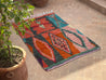Small Boujad Rug | orange-teal-fuchsia