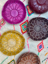 Handmade Leather Pouf L