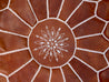 Handmade Leather Pouf L