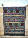 TIFLET Flatwoven Rug 238/143 - black & gold