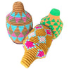 Berber Baskets - warm beige | fuchsia | green