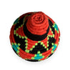 Berber Basket - orange | greens | black