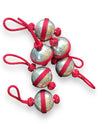 Small Handmade SABR Christmas Ornaments | metal & rayon