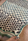 Tazenakht Rug | ecru-black-gray-aqua