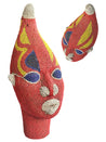 MEDIUM Bamileke Statue 8 - red