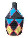 Medium & Small Berber Baskets - teal | pink