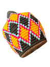 Berber Basket - warm yellow & pink & black