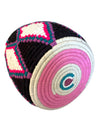 Berber Basket - black, fuchsia, green & purple
