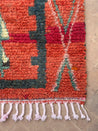 Small Boujad Rug | orange-teal-fuchsia
