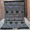 TIFLET Flatwoven Rug 238/143 - black & gold