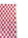 PINK Chequered Berber Rug 260/155