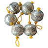 Medium Handmade SABR Christmas Ornaments | metal & rayon