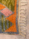 Small Boujad Rug | pink-green-orange