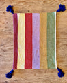 Multicolor Striped Cotton PLACEMATS with TASSELS