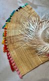 Set of 4 Handwoven Moroccan PLACEMATS with TASSELS
