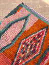 Small Boujad Rug | orange-teal-fuchsia