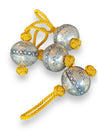 Small Handmade SABR Christmas Ornaments | metal & rayon