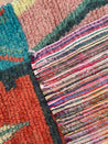 Small Boujad Rug | orange-teal-fuchsia