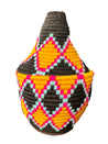 Berber Basket - warm yellow & pink & black