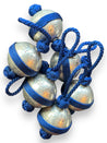 Small Handmade SABR Christmas Ornaments | metal & rayon