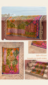 Small Boujad Rug | pink-green-orange