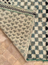 Tazenakht Rug | ecru-black-gray-aqua