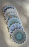 Set of 6 Ceramic COASTERS - SAMIR