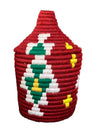 Berber Basket - brown & green
