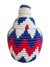 Berber Baskets - multi shades of blue & burgundy